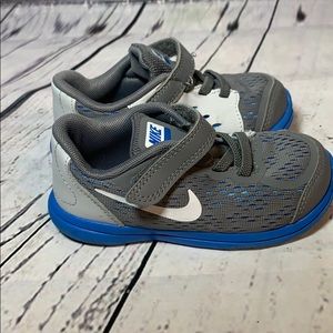 Nike Flex RN Blue/Gray Todder Shoes 904239-009
